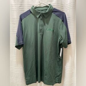 Rhône momentum tech 1/4 zip golf polo jungle green 1/4 zip medium